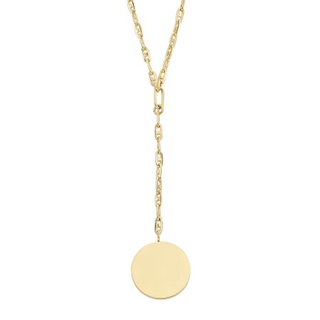 Fossil Heritage D-Link Gold-Tone Stainless Steel Y-Neck Necklace - Preorder