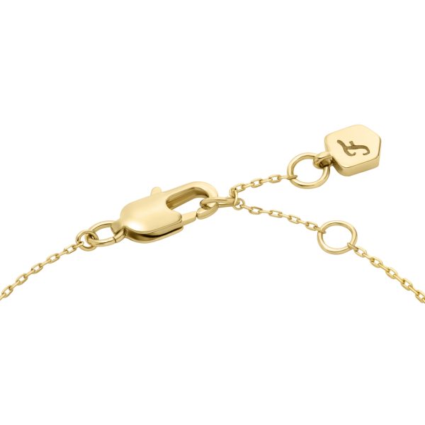 Fossil Ellis Toi Et Moi Gold-Tone Brass Station Bracelet - Preorder