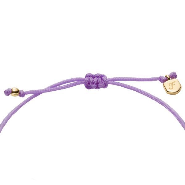 Fossil Sutton Mini Moments Lavender Gold-Tone Brass Butterfly Bracelet - Preorder