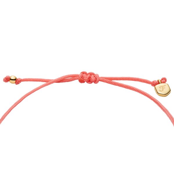 Fossil Sutton Mini Moments Coral Gold-Tone Brass Seashell Bracelet - Preorder
