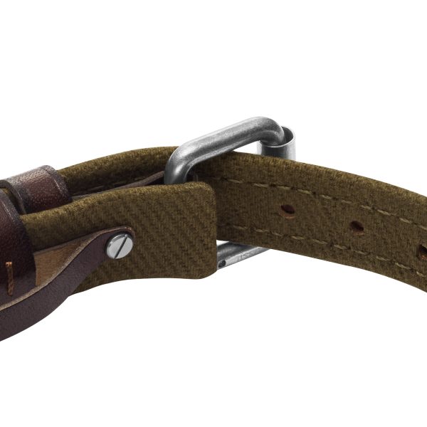 Fossil Everett Color Pop Green And Brown Leather Strap Bracelet - Preorder