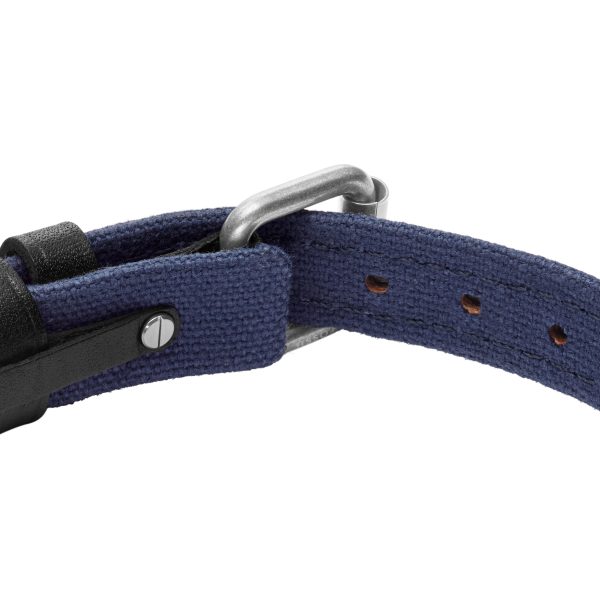 Fossil Everett Color Pop Midnight Blue and Black Leather Strap Bracelet - Preorder