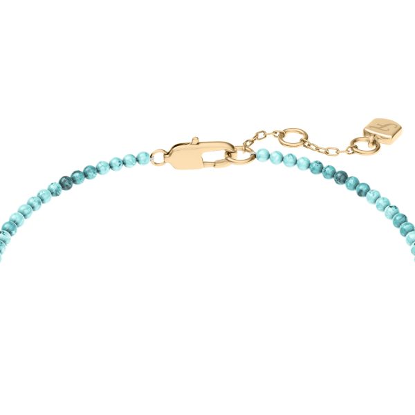 Fossil Sutton By The Sea Turquoise Blue Acrylic Beaded Shell Bracelet - Preorder