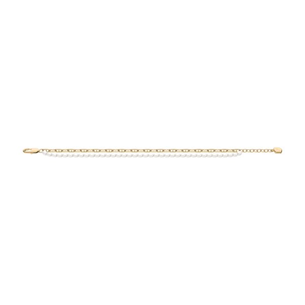 Fossil Heritage Pearl D-Link Gold-Tone Brass Multi-Strand Bracelet - Preorder