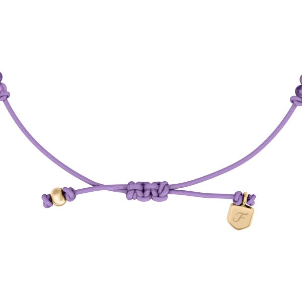 Fossil Sutton Mini Moments Purple Beaded Infinity Bracelet - Preorder