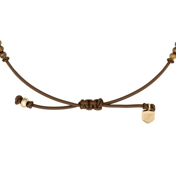 Fossil Sutton Mini Moments Brown Beaded Tree of Life Bracelet - Preorder