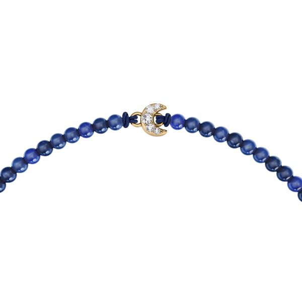 Fossil Sutton Mini Moments Blue Beaded Crescent Moon Bracelet - Preorder