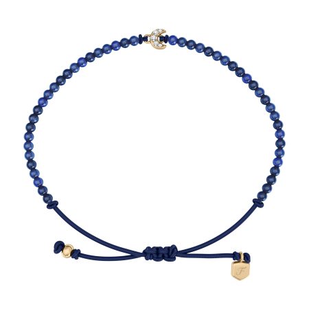 Fossil Sutton Mini Moments Blue Beaded Crescent Moon Bracelet - Preorder
