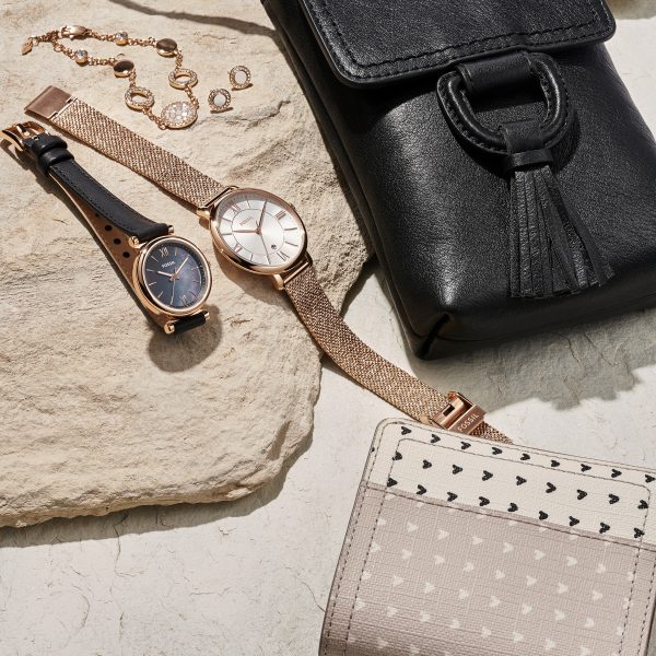 Fossil Merrit Mosaic Mother-of-Pearl Disc Station Bracelet - Preorder