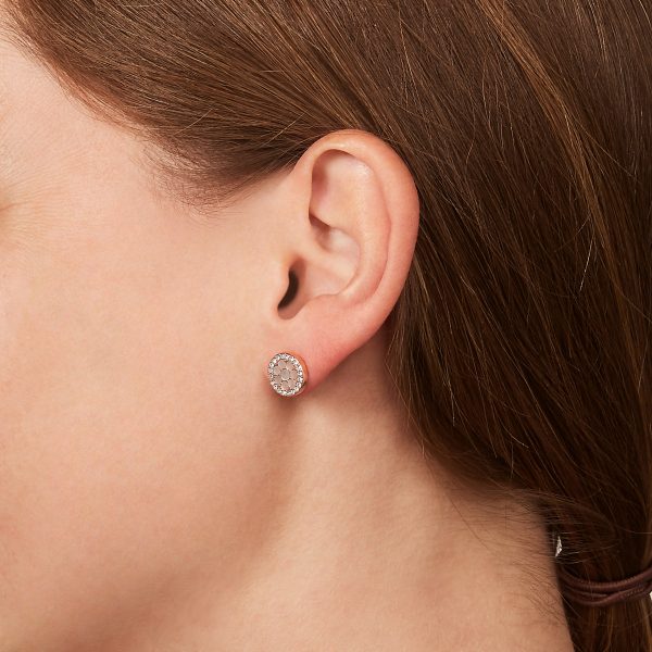 Fossil Merrit Mosaic Mother-of-Pearl Stud Earrings - Preorder