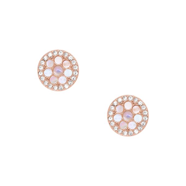 Fossil Merrit Mosaic Mother-of-Pearl Stud Earrings - Preorder