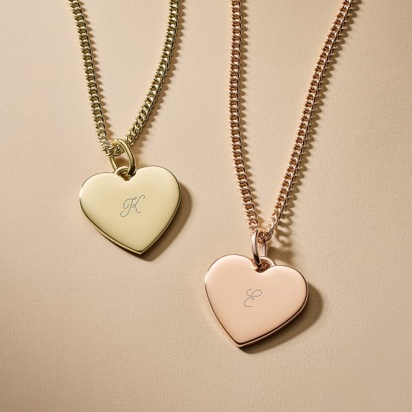 Fossil Ellis Heart Gold-Tone Stainless Steel Necklace - Preorder