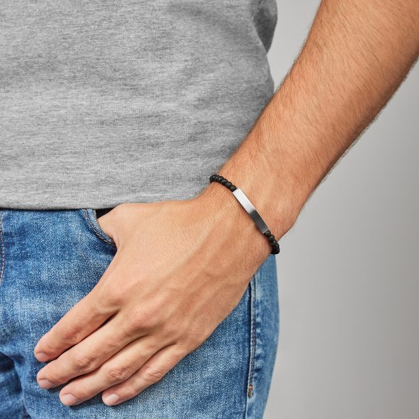 Fossil Ellis Plaque Lava Stone Bracelet - Preorder