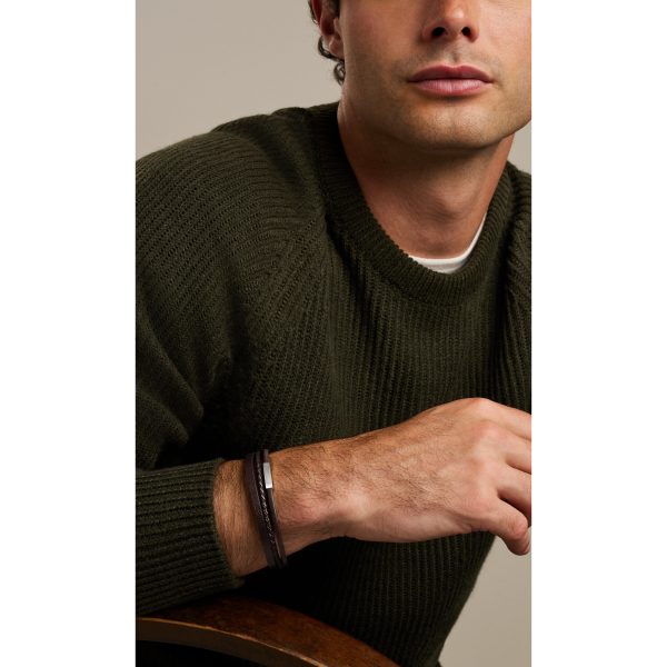 Fossil Brown Multi-Strand Leather Bracelet - Preorder