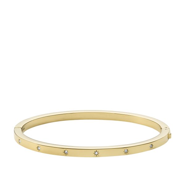 Fossil Sadie Shine Bright Gold-Tone Stainless Steel Cuff Bracelet - Preorder