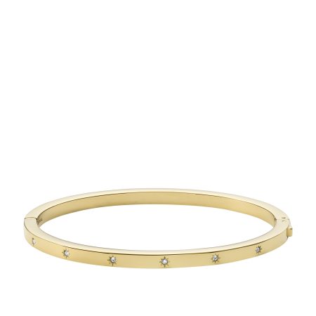 Fossil Sadie Shine Bright Gold-Tone Stainless Steel Cuff Bracelet - Preorder