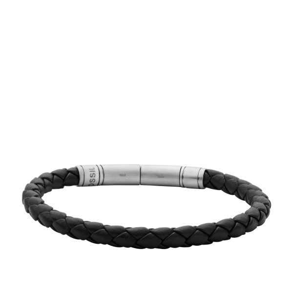 Fossil Vintage Woven Casual Brown Braided Leather Bracelet - Preorder