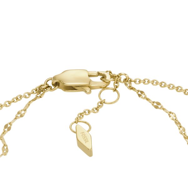 Fossil Merrit Teardrop White Mother-of-Pearl Chain Bracelet - Preorder