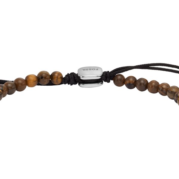 Fossil Everett Tiger's Eye Beaded Bracelet - Preorder