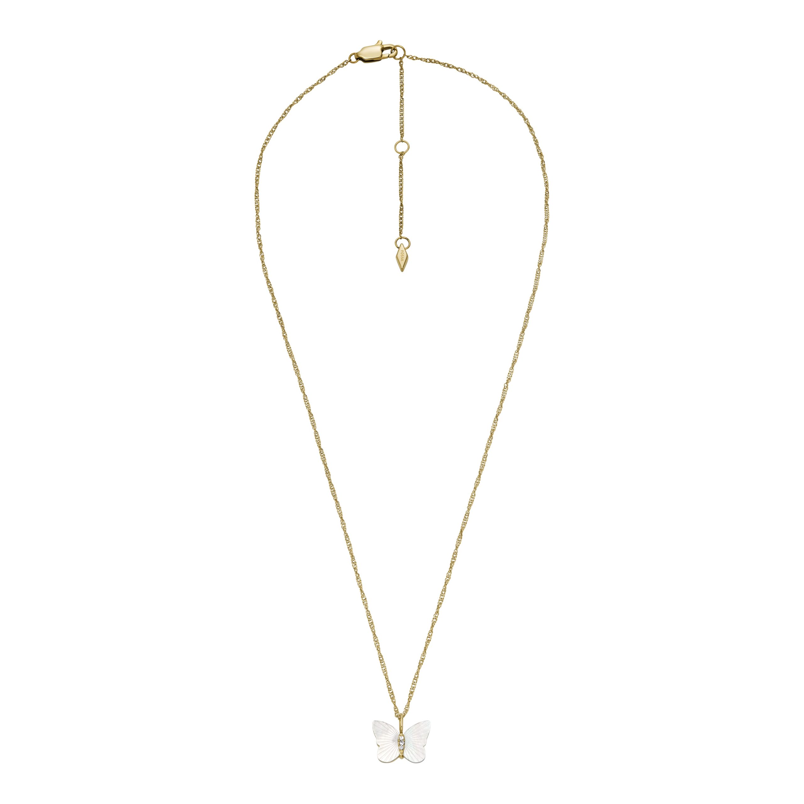 Fossil Sutton Radiant Wings White Mother-of-Pearl Butterfly Chain Necklace - Preorder - Image 7