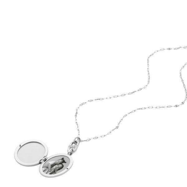 Fossil Heritage Stainless Steel Chain Necklace - Preorder