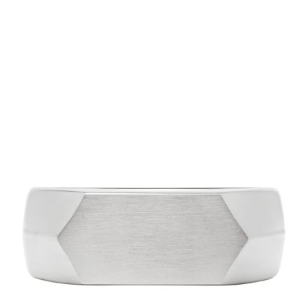 Fossil All Stacked Up Stainless Steel Signet Ring - Preorder