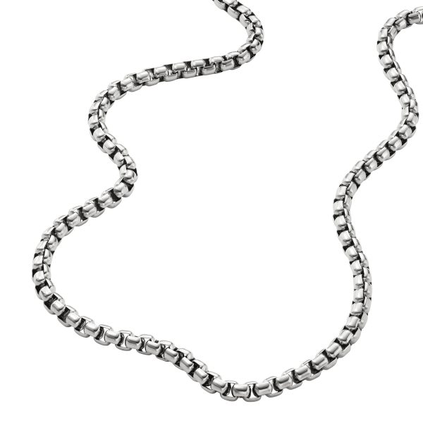 Fossil Ellis Core Chains Stainless Steel Chain Necklace - Preorder