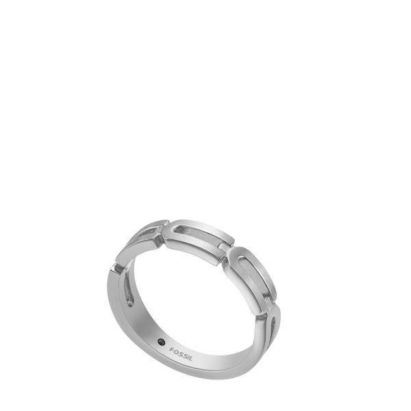Fossil Heritage D-Link Chain Stainless Steel Band Ring - Preorder