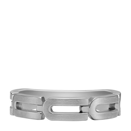 Fossil Heritage D-Link Chain Stainless Steel Band Ring - Preorder