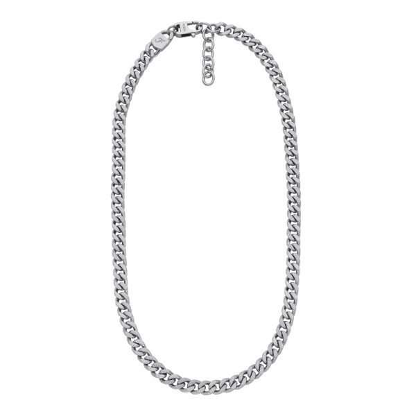 Fossil Harlow Linear Texture Chain Stainless Steel Necklace - Preorder