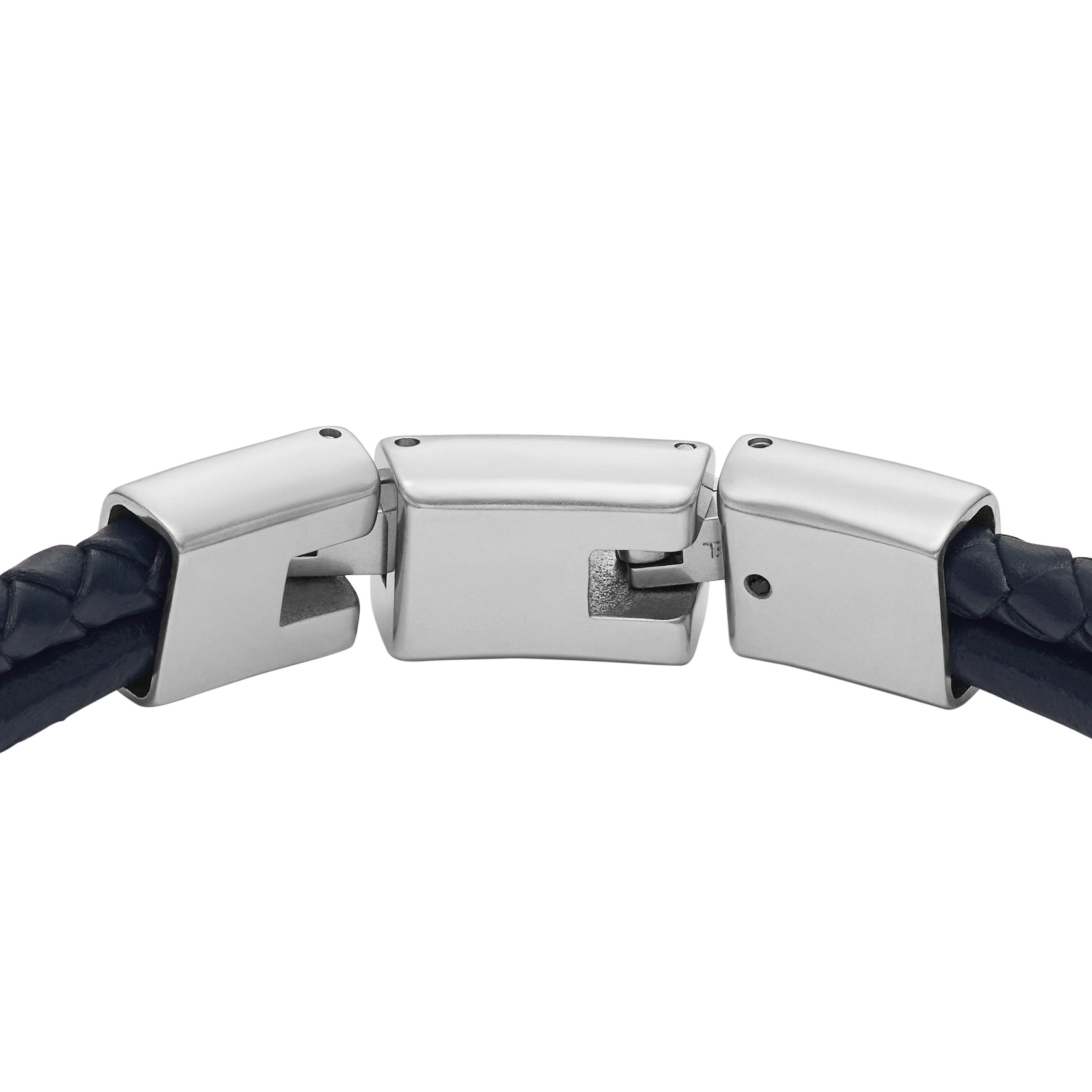 Fossil Machine Knurled Texture Navy Leather Multi-Strand Bracelet - Preorder - Image 3