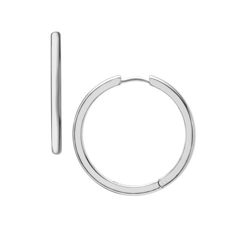 Fossil Ellis Essentials Stainless Steel Hoop Earrings - Preorder