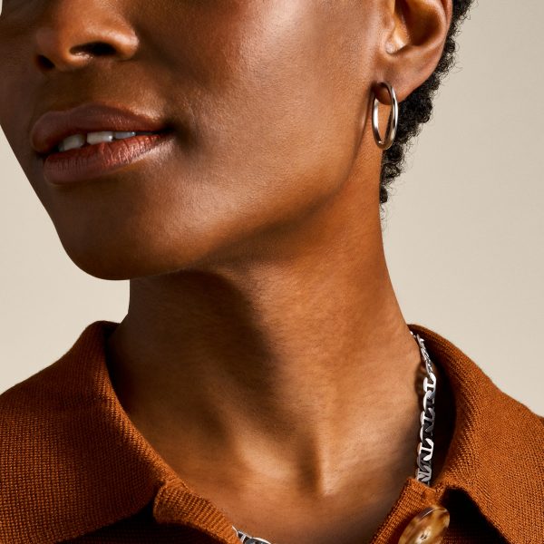 Fossil Ellis Essentials Stainless Steel Hoop Earrings - Preorder