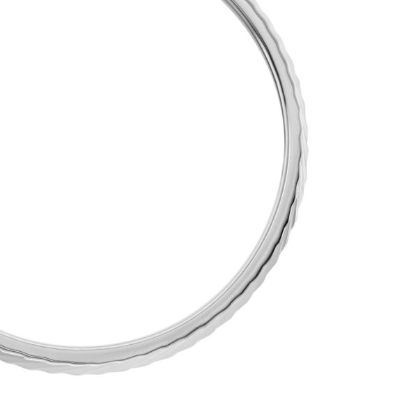 Fossil Harlow Linear Texture Stainless Steel Band Ring - Preorder