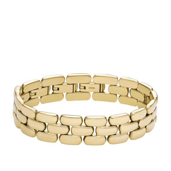Fossil Arden Watch Links Gold-Tone Stainless Steel Chain Bracelet - Preorder