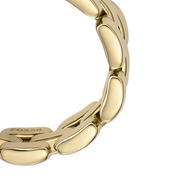 Fossil Arden Watch Links Gold-Tone Stainless Steel Band Ring - Preorder