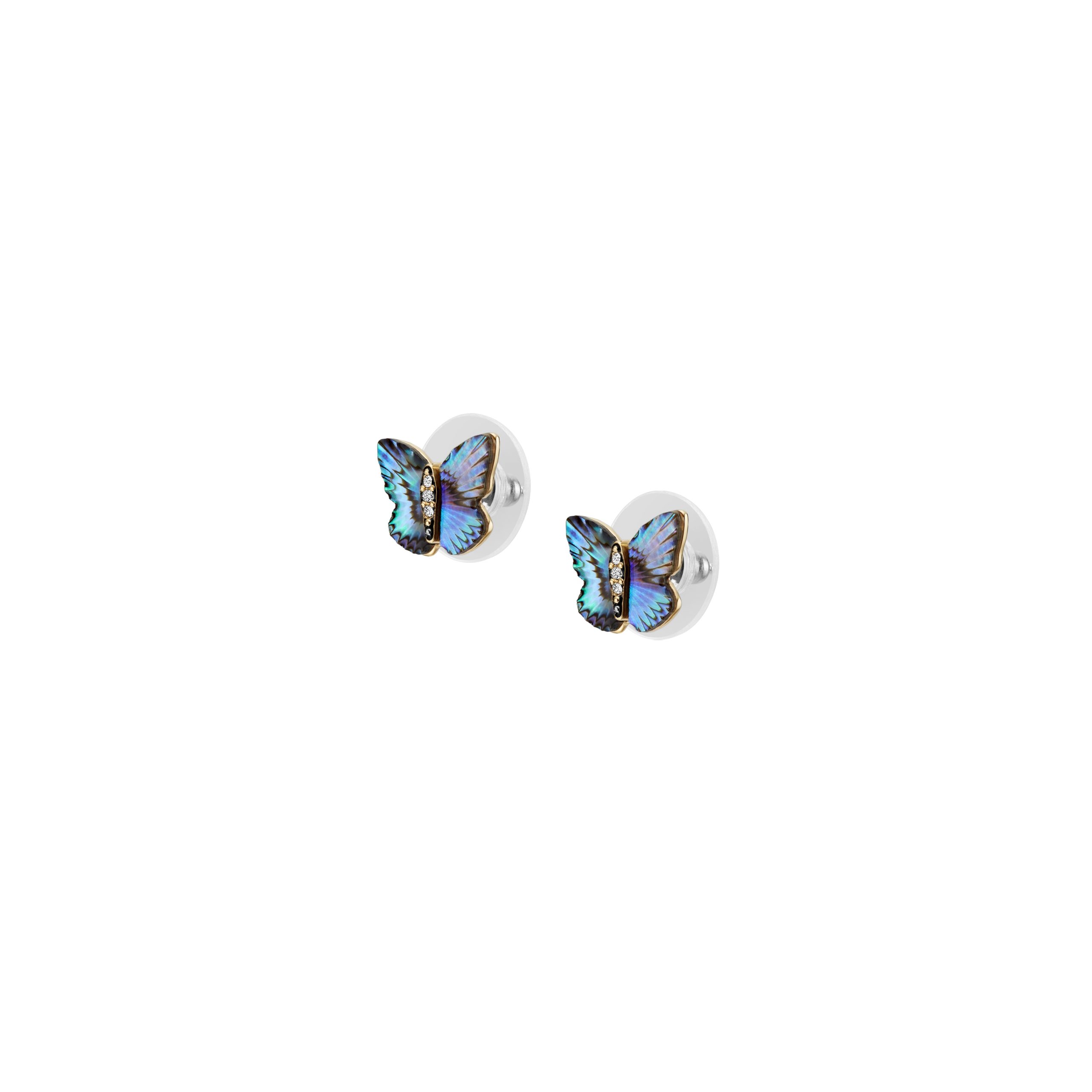 Fossil Sutton Butterfly Wings Multicolor Abalone Stud Earrings - Preorder - Image 7
