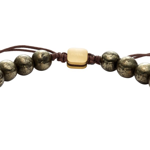 Fossil Galaxy Beads Gray Pyrite Beaded Bracelet - Preorder