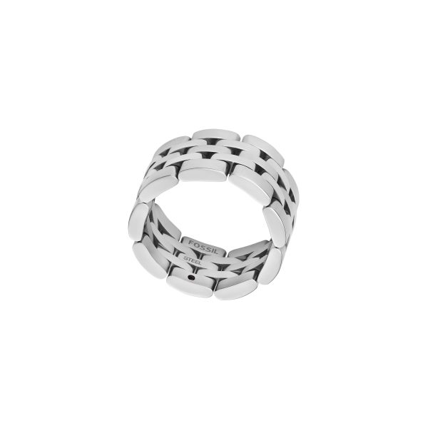 Fossil Arden Watch Links Stainless Steel Band Ring - Preorder