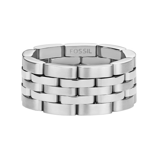 Fossil Arden Watch Links Stainless Steel Band Ring - Preorder
