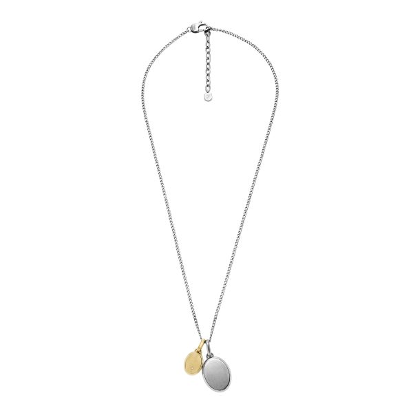 Fossil Ellis Two-Tone Stainless Steel Pendant Necklace - Preorder
