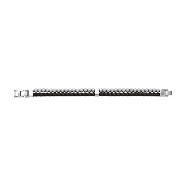 Fossil Beads Black Leather Multi-Strand Bracelet - Preorder