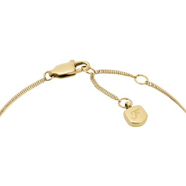 Fossil Sutton Modern Meadows Reconstituted Malachite Heart Chain Bracelet - Preorder