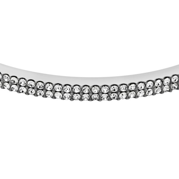 Fossil Ellis Pavé Glitz Stainless Steel Bangle Bracelet - Preorder
