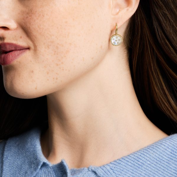 Fossil Merrit Northlight Collection Gold-Tone Stainless Steel Drop Earrings - Preorder