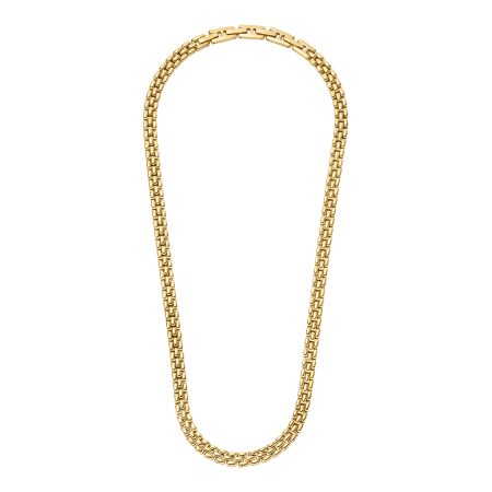 Fossil Arden Watch Links Gold-Tone Stainless Steel Chain Necklace - Preorder