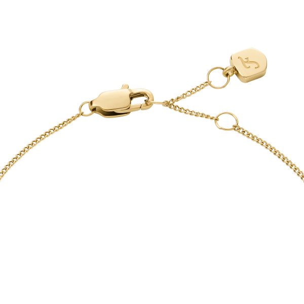 Fossil Sutton Pavé Butterfly Gold-Tone Stainless Steel Station Bracelet - Preorder