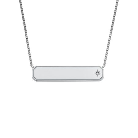 Fossil Sadie Stainless Steel ID Necklace - Preorder