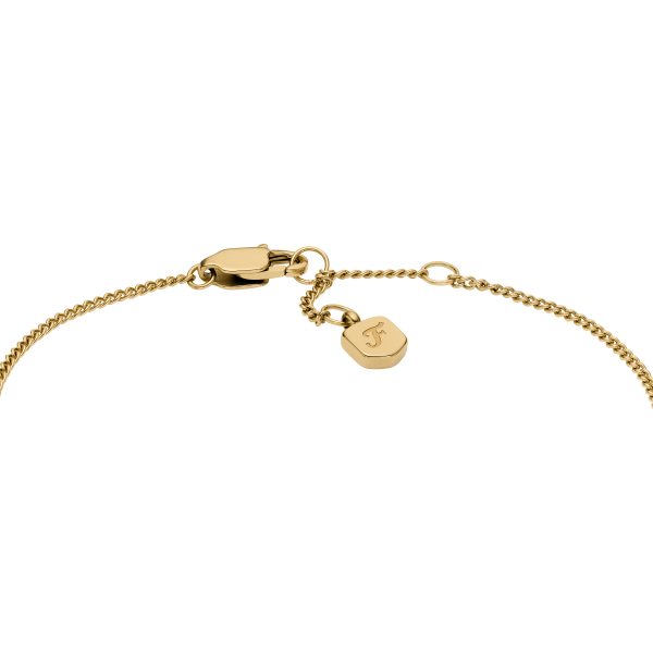 Fossil Sadie Gold-Tone Stainless Steel ID Bracelet - Preorder