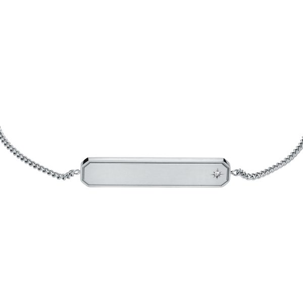 Fossil Sadie Stainless Steel ID Bracelet - Preorder